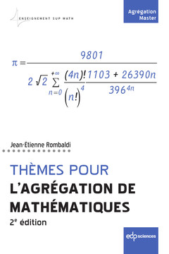 Couverture de l’ouvrage Thèmes pour l`Agrégation de mathématiques