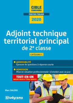 Couverture de l’ouvrage Adjoint technique territorial principal de 2e classe 2020