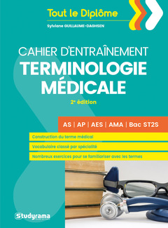 Couverture de l’ouvrage Cahier d'entraînement Terminologie médicale