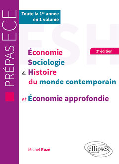Couverture de l’ouvrage ESH et économie approfondie - Prépas ECE 1re année