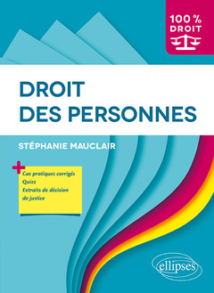 Cover of the book Droit des personnes