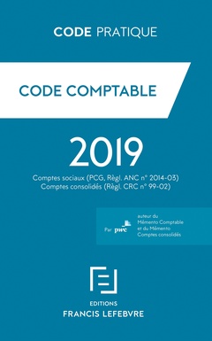 Couverture de l’ouvrage Code comptable 2019