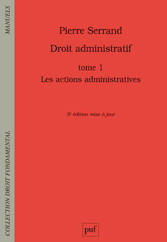 Couverture de l’ouvrage Droit administratif - Tome 1