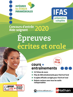 Couverture de l’ouvrage Concours d'entrée aide-soignant 2020 - IFAS - Epreuves écrites et orale (IEPM) - 2019
