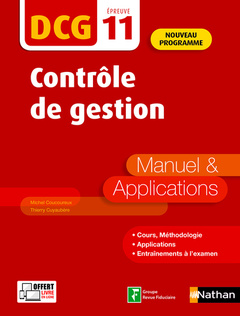 Couverture de l’ouvrage Contrôle de gestion - DCG - Epreuve 11 - Manuel & Applications - 2019