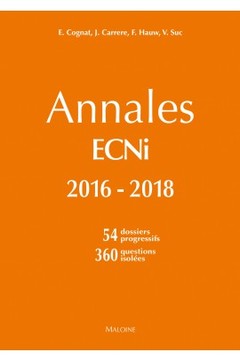 Couverture de l’ouvrage Annales ECNI 2016-2018