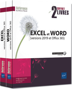 Couverture de l’ouvrage Excel et Word (versions 2019 et Office 365) - Coffret de deux livres