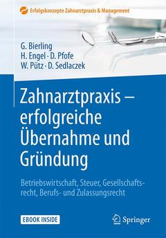 Couverture de l’ouvrage Zahnarztpraxis - erfolgreiche Übernahme und Gründung