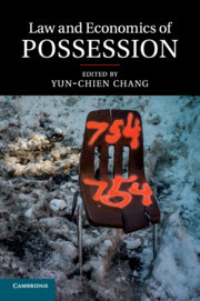 Cover of the book Law and Economics of Possession