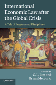 Couverture de l’ouvrage International Economic Law after the Global Crisis