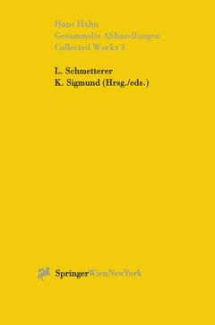 Couverture de l’ouvrage Gesammelte Abhandlungen III - Collected Works III