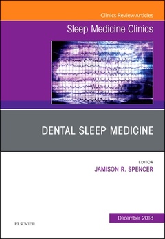 Couverture de l’ouvrage Dental Sleep Medicine, An Issue of Sleep Medicine Clinics