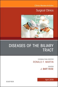 Couverture de l’ouvrage Diseases of the Biliary Tract, An Issue of Surgical Clinics