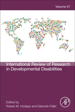 Couverture de l’ouvrage International Review of Research in Developmental Disabilities