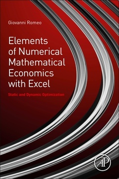 Couverture de l’ouvrage Elements of Numerical Mathematical Economics with Excel