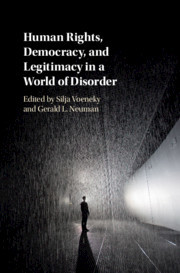 Couverture de l’ouvrage Human Rights, Democracy, and Legitimacy in a World of Disorder