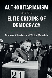 Couverture de l’ouvrage Authoritarianism and the Elite Origins of Democracy