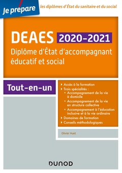 Couverture de l’ouvrage DEAES 2020-2021 - Diplôme d'Etat d'accompagnant éducatif et social - Tout-en-un