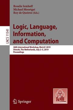 Cover of the book Logic, Language, Information, and Computation