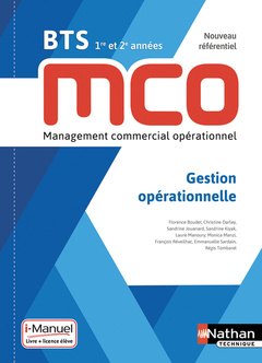 Couverture de l’ouvrage Gestion opérationnelle - BTS 1ère et 2ème années MCO - Livre + licence élève - 2019