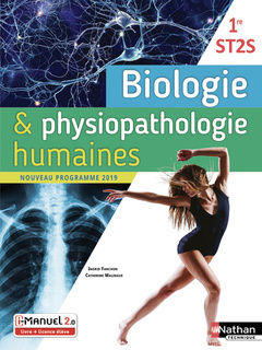 Couverture de l’ouvrage Biologie et physiopathologie humaines - 1ère ST2S - Livre + licence élève 2019