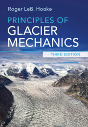 Couverture de l’ouvrage Principles of Glacier Mechanics