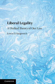 Couverture de l’ouvrage Liberal Legality