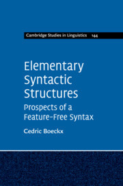 Couverture de l’ouvrage Elementary Syntactic Structures