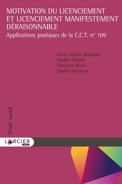 Cover of the book Motivation du licenciement et licenciement manifestement déraisonnable - Applications pratiques de l