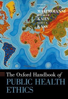 Couverture de l’ouvrage The Oxford Handbook of Public Health Ethics