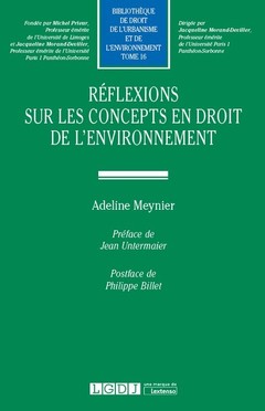 Cover of the book Réflexions sur les concepts en droit de l'environnement