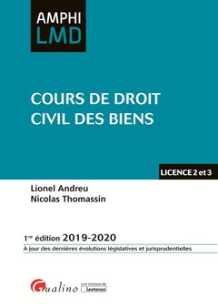 Cover of the book Cours de droit des biens