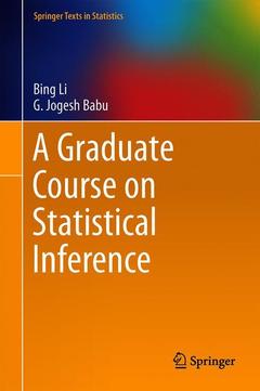 Couverture de l’ouvrage A Graduate Course on Statistical Inference