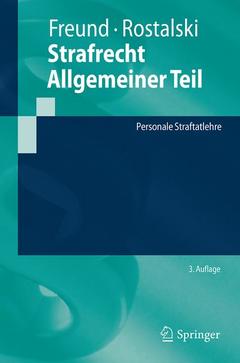 Couverture de l’ouvrage Strafrecht Allgemeiner Teil
