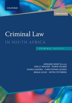 Couverture de l’ouvrage Criminal Law in South Africa