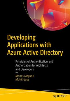 Couverture de l’ouvrage Developing Applications with Azure Active Directory