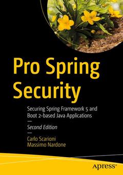 Couverture de l’ouvrage Pro Spring Security