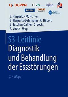 Couverture de l’ouvrage S3-Leitlinie Diagnostik und Behandlung der Essstörungen