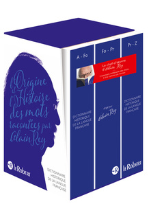 Couverture de l’ouvrage Dictionnaire Historique de la langue française - coffret 3 volumes - nouvelle édition augmentée