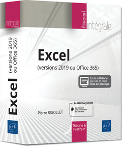 Couverture de l’ouvrage Excel (versions 2019 ou Office 365) - L'intégrale