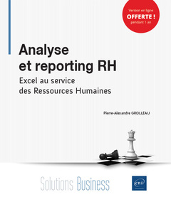 Couverture de l’ouvrage Analyse et reporting RH - Excel au service des Ressources Humaines
