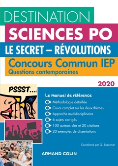 Cover of the book Destination Sciences Po Questions contemporaines 2020