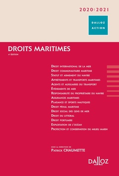 Couverture de l’ouvrage Droits maritimes 2021/2022. 4e éd.