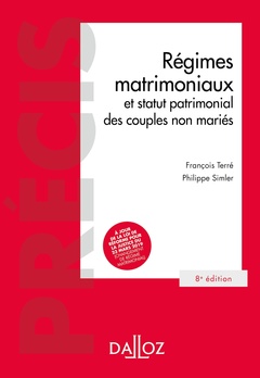 Cover of the book Régimes matrimoniaux. 8e éd. - et statut patrimonial des couples non mariés