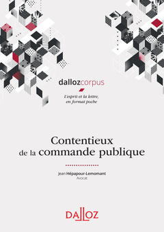 Cover of the book Contentieux de la commande publique