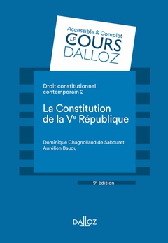 Couverture de l’ouvrage Droit constitutionnel contemporain - 2. La Constitution de la Ve République