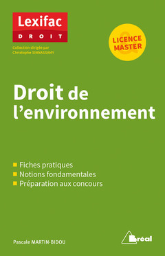Cover of the book Droit de l'environnement