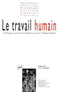 Cover of the book Travail humain 2019, vol.82, n.2 (le)