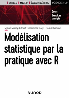 Couverture de l’ouvrage Modélisation statistique par la pratique avec R - Cours et exercices corrigés