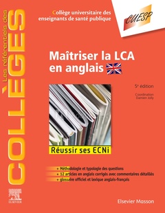 Cover of the book Maîtriser la LCA en anglais